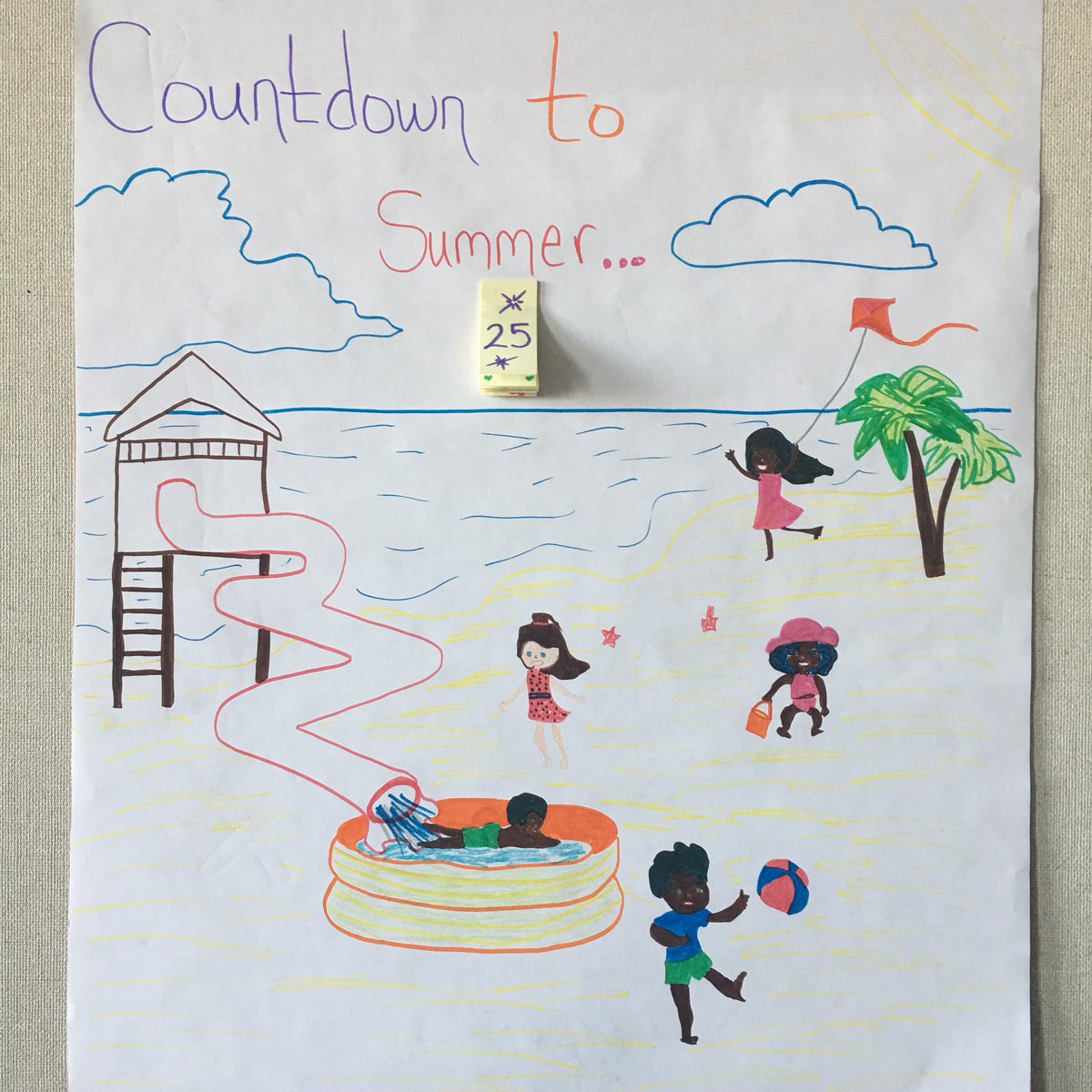 MissTeachMN's tweet photo. Almost time to start counting down the days until summer break. #countdown #summer #classroomfun https://t.co/gtb6xMnHru