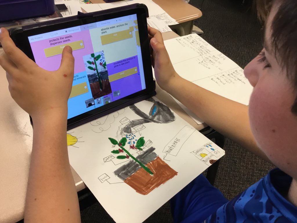 mrsevon1's tweet photo. Creating @StickAroundApp puzzles to review for our science E.O. test. 🌷🌱 Love the creativity &amp; engagement! 😍 #BVHawksBPS https://t.co/MGgYBGwL17