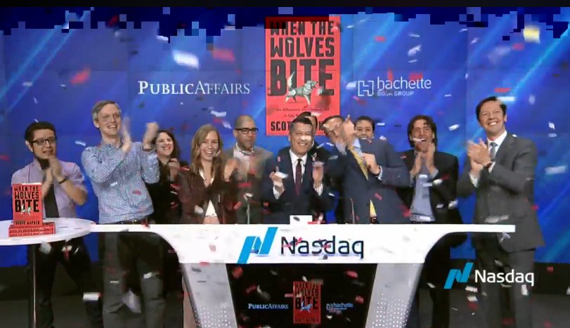 public_affairs's tweet photo. Thanks @Nasdaq for having @ScottWapnerCNBC on Closing Bell today! #WhenTheWolvesBite is on sale now: 

https://t.co/VFq45WxLur https://t.co/MZqKKT63Rl