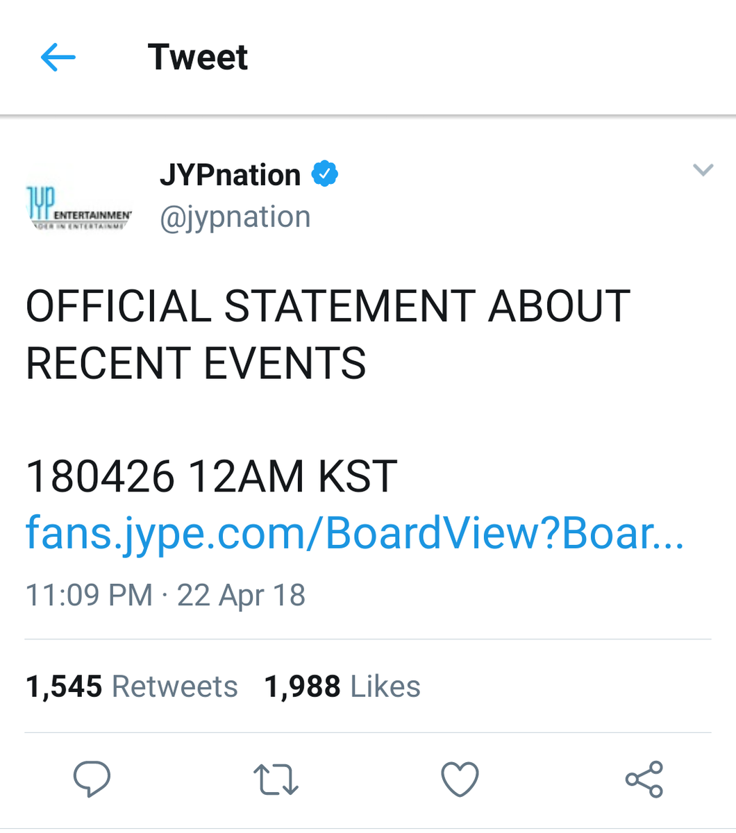 official statement