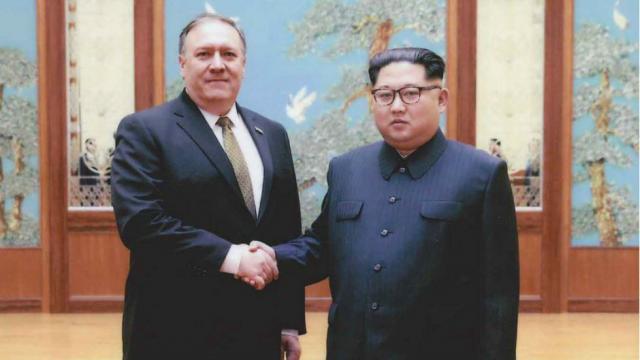 White House shares photos of Pompeo meeting with Kim Jong Un