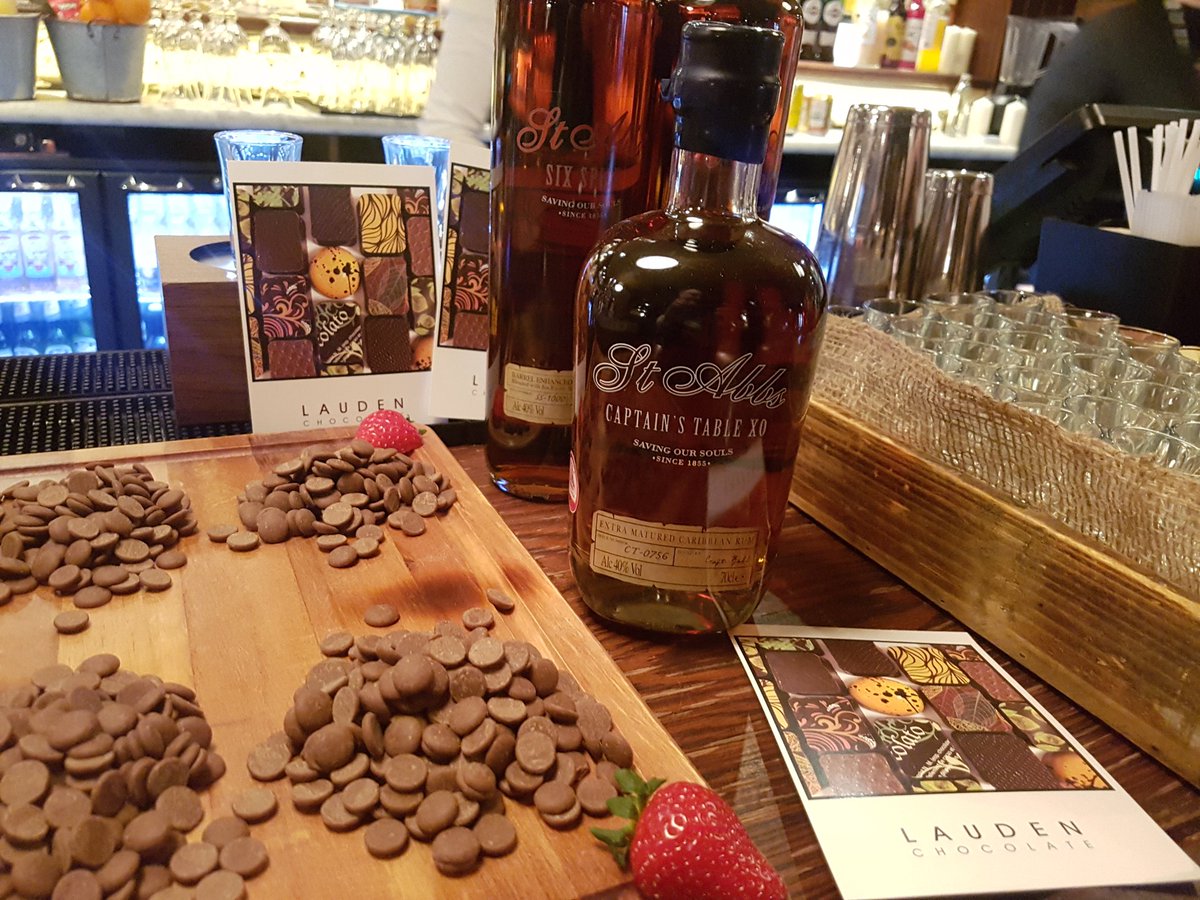 st_abbs's tweet photo. Our own @davidowens1977 hosting a #rum and @LaudenChocolate pairing for @RotaryLeedsWR https://t.co/B4mXALWMiv