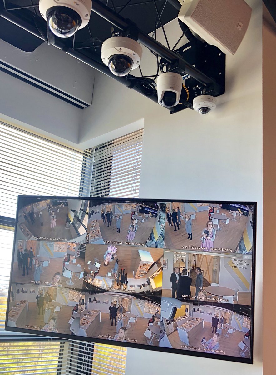 SwedeninUSA's tweet photo. Today we visited the #Swedish company Axis Communications at there new facility in #WashingtonDC and heard more about their solutions on security surveillance and network video. #SwedeninUSA https://t.co/zULrLbeZsZ