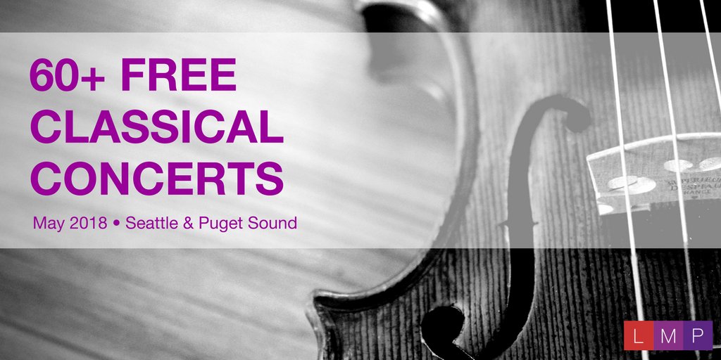 Free concerts in May! Mozart in Vienna (<a href="/guggenheimok/">Lorenzo Guggenheim</a> &amp; orchestra), Mendelssohn’s ‘Elijah’ oratorio (NW Chorale), <a href="/lmcseattle/">LMC Seattle</a>, &amp; 60 more FREE classical concerts near Seattle. Full details (date, time, location, repertoire) at the link! Happy May-time! mailchi.mp/livemusicproje…