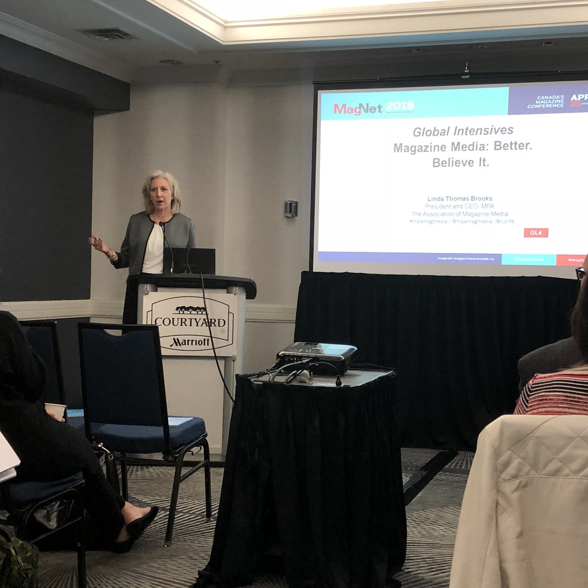 semimatte's tweet photo. Very pleased to welcome @runltb from @mpamagmedia to close #MagNet18 — presenting findings from MPA’s new #BelieveMagMedia campaign https://t.co/QYr1EgGVz9