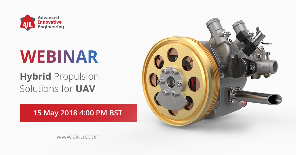 Join our upcoming webinar on "Hybrid Propulsion Systems for UAV" on 15 May 2018 at 16:00 BST
Hybrid systems are the ideal solution to tackle the challenge for long range UAV platforms
#uav, #uas, #rpas, #rotaryengine
aieuk.com/events/hybrid-…