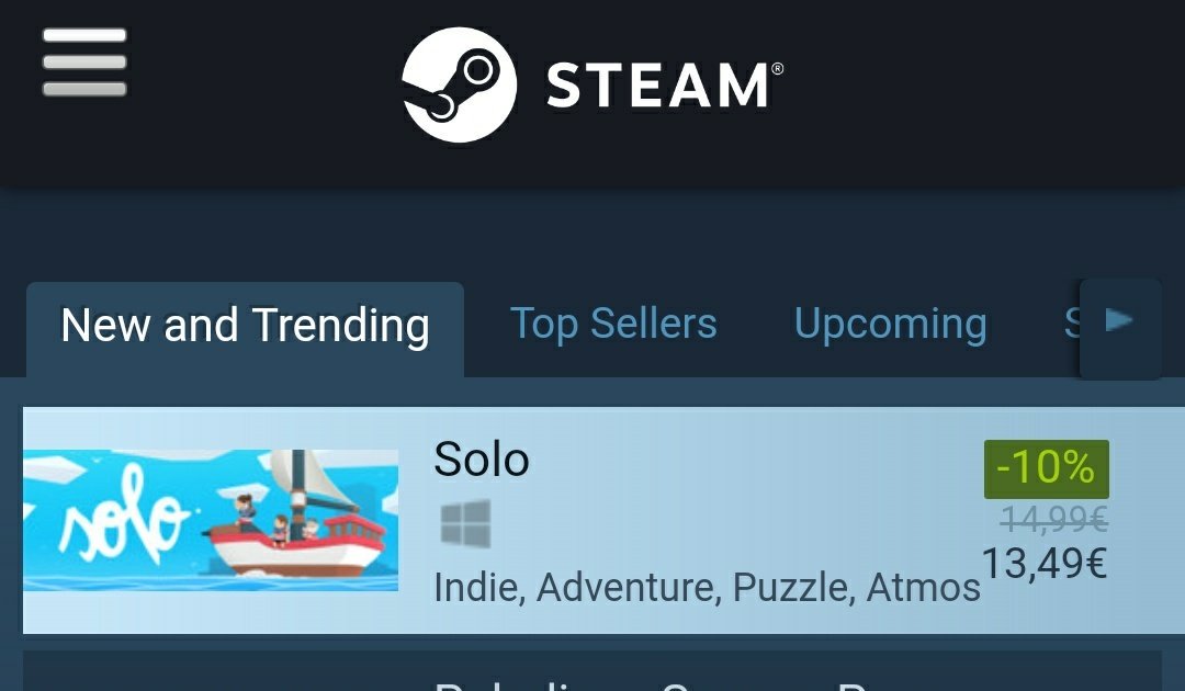 Solo is OUT NOW and ✨ New &amp; Trending ✨ on Steam! 

What do you think of the game so far? Let us know and help us spread the LOVE!

Sail with us TODAY ⛵
Steam: goo.gl/9RLZFb
Humble: goo.gl/sf6esU
GOG: goo.gl/sB4z8p