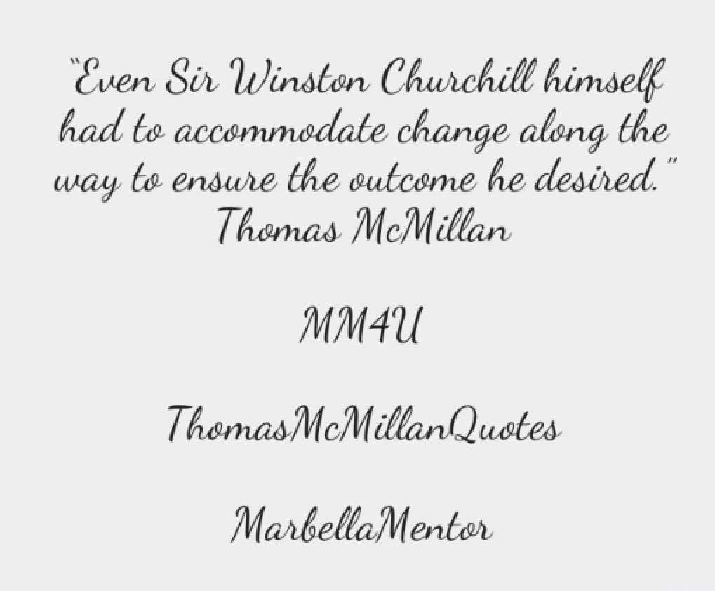 thomasmcmillan1's tweet photo. Be prepared for change, it is as inevitable as the clock striking 12! 
#ThomasMcMillanQuotes #MM4U #MarbellaMentor https://t.co/78zLfjR3eo