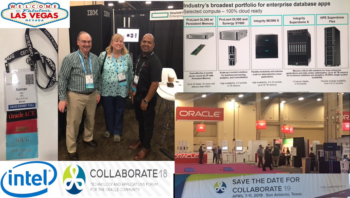 #HPE at #C18LV  Had a great conference meeting Oracle professionals, friends and partners :) Thanks all! Safe travels! #COLLABORATE18