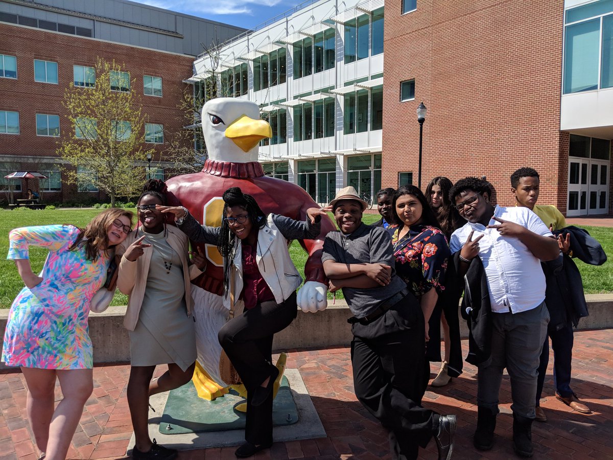 Getting comfortable in their potential university!