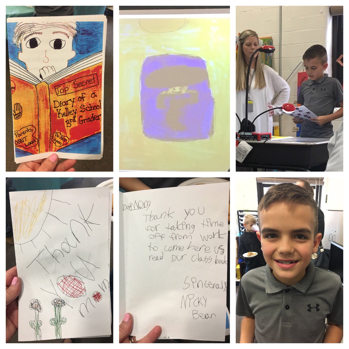 coonskt's tweet photo. Nick’s class wrote and published a book! Today parents were able to attend an Author Celebration. I’m so proud of him and his classmates and I look forward to our copy of the book! 📚💙 #NCSDlearns @Newark_KS https://t.co/lY915LjJUg