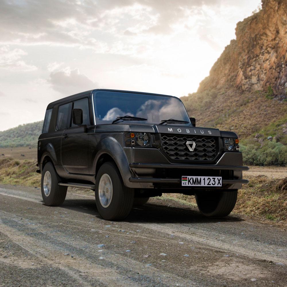 WheelsHD's tweet photo. It might look like an LR3 but it isn't. This is a car designed and built in Kenya. It's not about the 0-60s, max speed or aesthetics. It's the toughness of the chassis and suspension, an SUV that blends in the city and in your village. Meet the MOBIUS II https://t.co/ryToZ4wDMN
