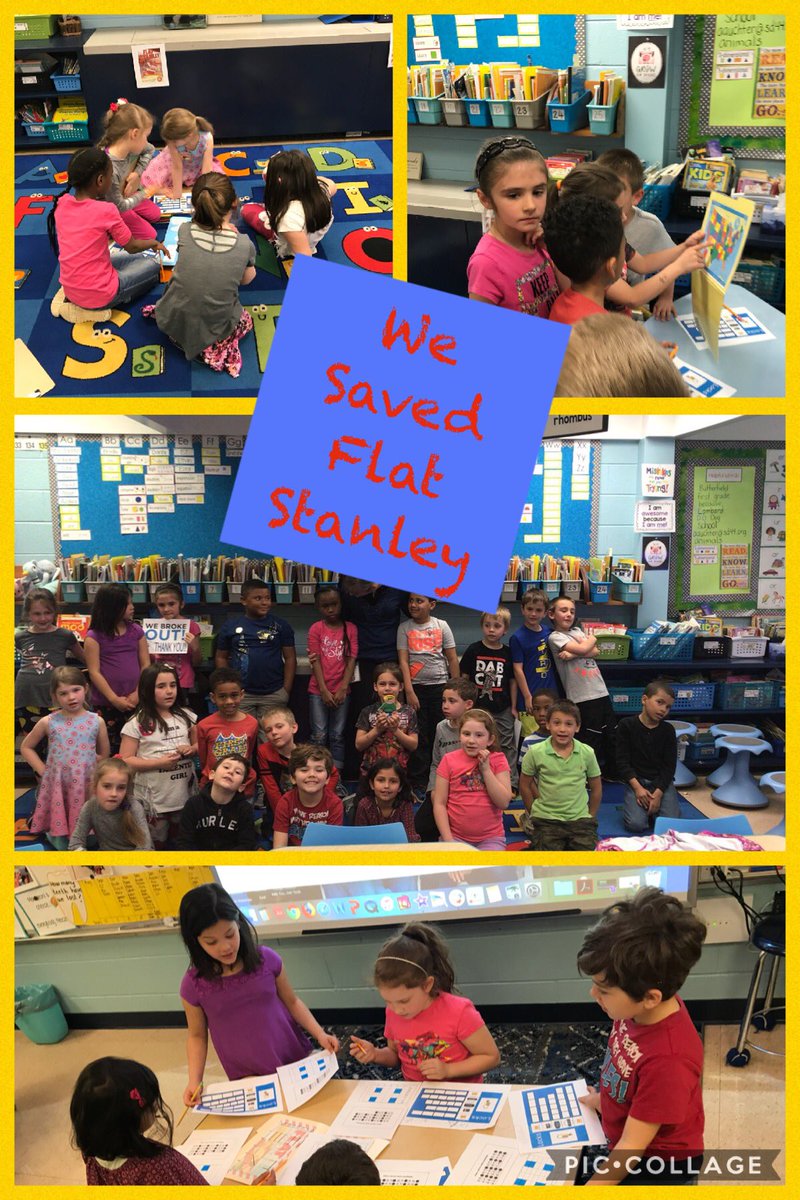 SharonSliwa's tweet photo. Congrats @mrsauchter44 1st grade class on Breaking Out and saving Flat Stanley#BFBluejays #WeAre44 https://t.co/P0rMYHALSb