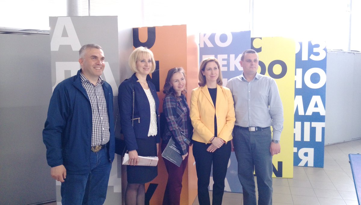 NATOinUkraine's tweet photo. Yet another successful traveling exhibition #NATO-#Ukraine #Formula4Security was opened in #Khmelnytskyi https://t.co/JvSyjKvbso