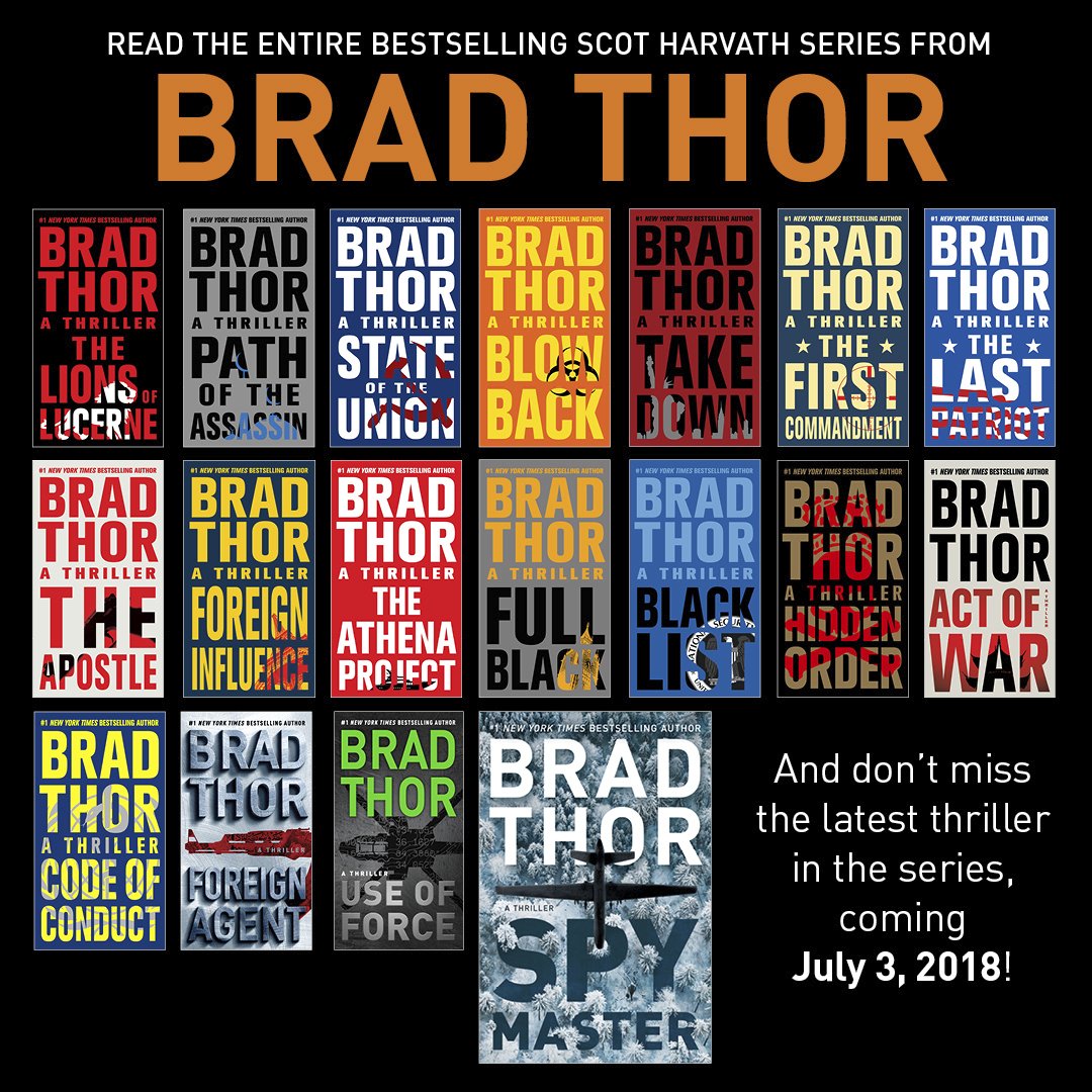 Atria Mystery Bus On Twitter 18 Books To Read If You Love Bradthor S Scot Harvath Series Thrillers