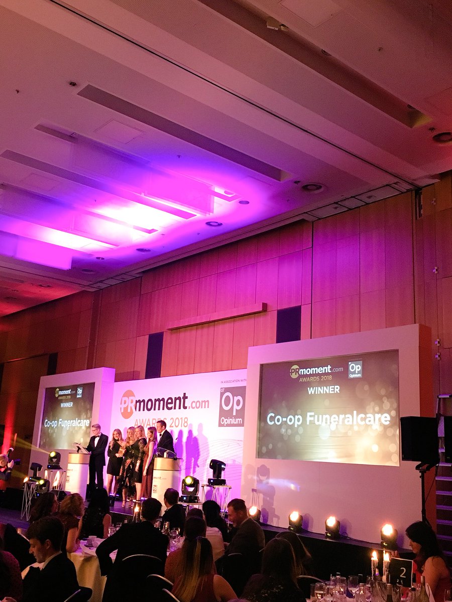coopukpress's tweet image. We just won ‘best use of creativity’ for our @CoopFuneralcare breaking the taboo campaign 😬🙌🏼 #prmomentawards