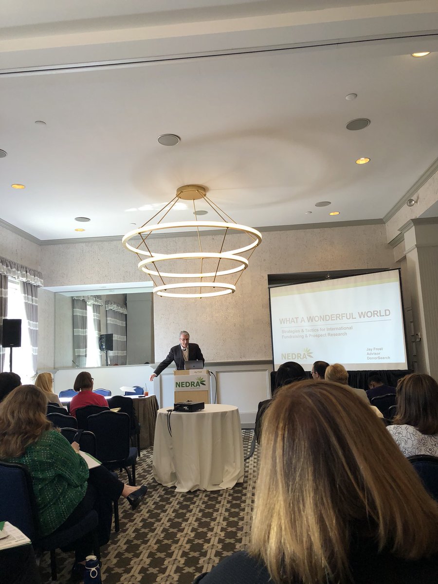 DonorSearch's tweet image. Thanks @GordonJayFrost for your presentation on Tactics for International Fundraising &amp;amp; Prospect Research! Answering questions on how to tap into international connections! #NEDRAcon2018 #prospectresearch #prospectdevelopment