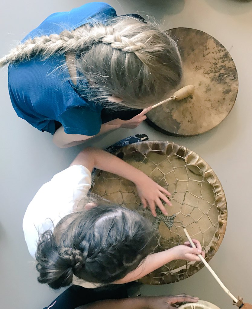 Finding our voice and connecting with our spirit gr4s from @StPiusX_CSSD @VivoYourLife # #healthyliving #balance #traditionaldrumcircle #indigenouswaysofknowing @yycCCOM #yycccom25 @mikerobholden