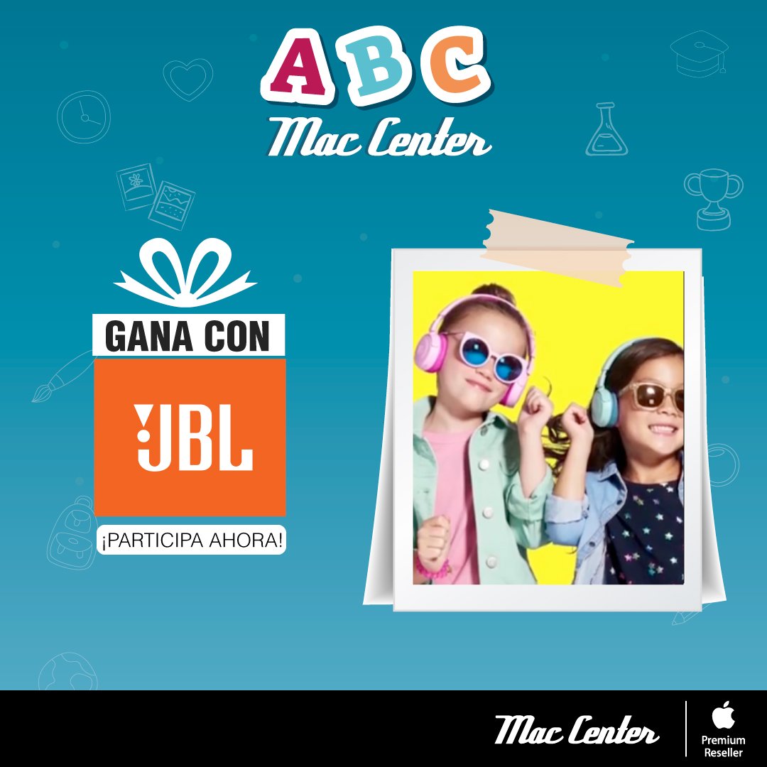 MacCenter's tweet photo. Participar es muy sencillo sube una fotografía mostrando el lado musical de tu hijo etiquetando a JBL y a Mac Center con el hashtag #JBLJR y #ABCMacCenter La foto más creativa ganara unos increíbles audífonos JBL JR. ¡Anímate! *Valido hasta el 29 de abril, aplican términos. https://t.co/UEW47saZLn