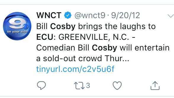 Ecu Professor Remember When Bill Cosby Visited Ecu Five And A Half Years Ago Before The Dark Details Of His Past Behavior Had Come To Light I Saw Him