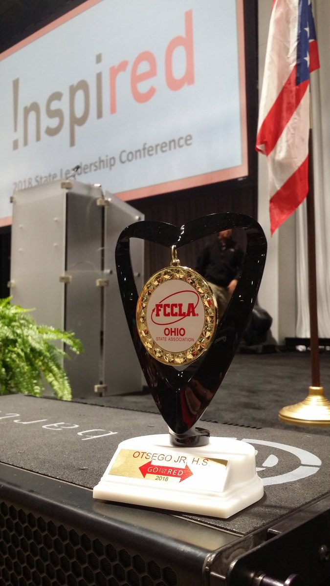 KaoJill's tweet photo. "Go for the Red Award" #Oneofnineschools #statelevelaward #OJHSRECEIVEDtheGOLDlevel @jerrygladieux @OJHS_Principal @AdamKoch_Otsego @MatterPentaSupt https://t.co/ByaWC2V5q8