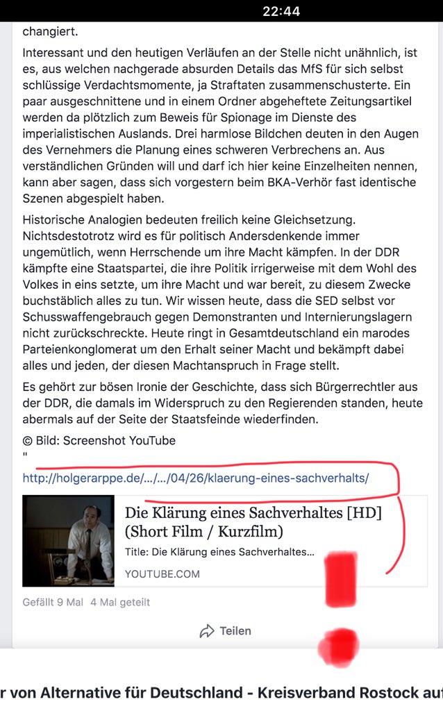 DerNorb's tweet photo. Der Kreisverband #Rostock der #AfD hat es geschafft, alle noch einigermaßen demokratiekonformen Vorstandsmitglieder wegzumobben.
Unter #Litke und #Teschner darf auf der @facebook Seite jetzt auch #Arppe wieder seinen hässlichen Schmodder verbreiten...
#Stasi und #BKA vermischt... https://t.co/YpUhkG5svq