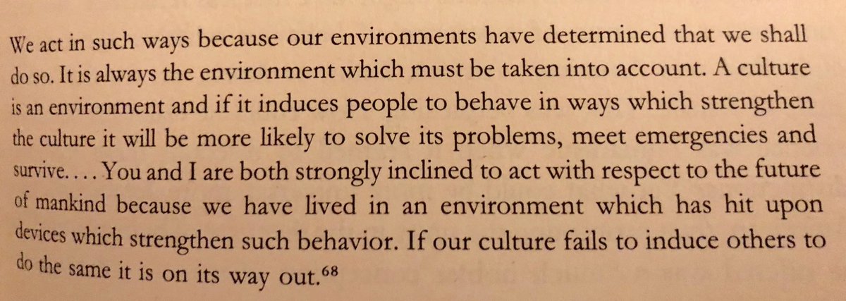 pgwjones's tweet photo. For all you psychologists and #behaviourists out there tonights #BFSkinner quote is on #environment and #culture ๐๐ https://t.co/ATKCDZ1Hn6