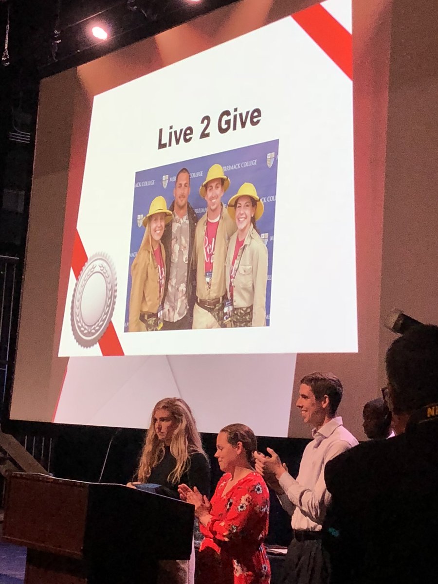 MCStevensCenter's tweet photo. The Stevens Center was well represented at LEAD Last night.  From Brian, Katie and Mary all presenting, to Sheon as the MC to Josue winning the Athlete of the year, it was a great night.  Congrats to all! https://t.co/qAMhXpjsRX