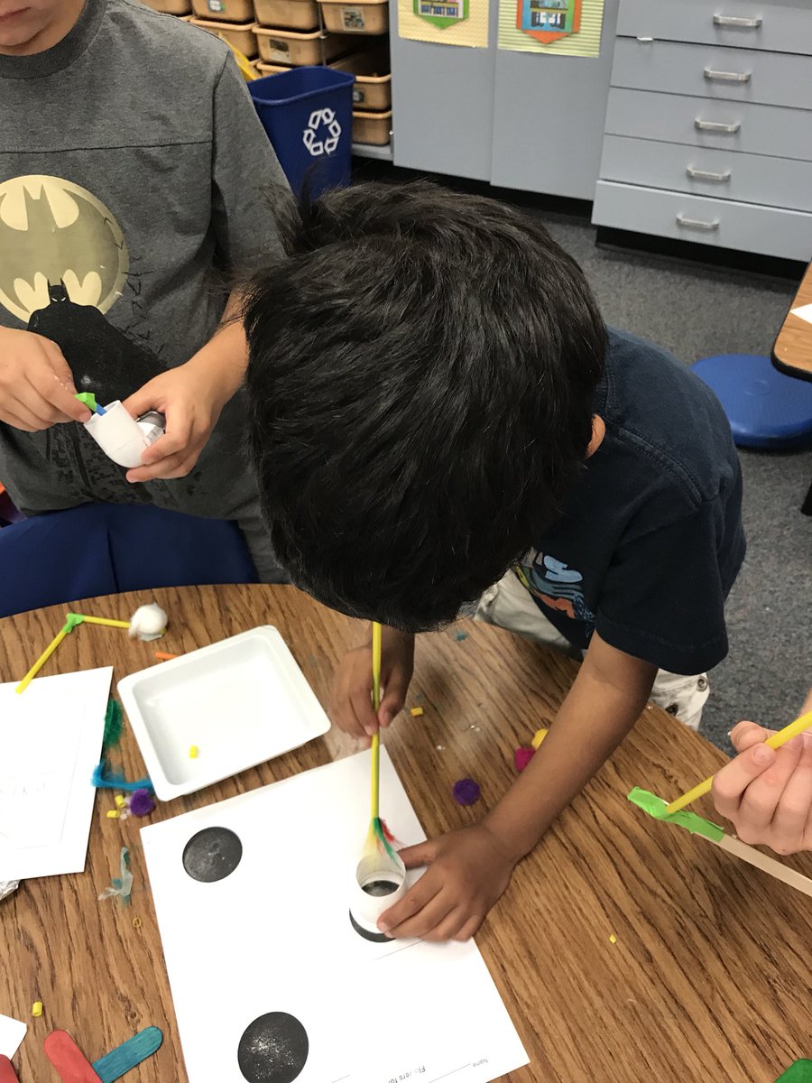 Kinders develop thinking, communication, and cooperation when using the design process to develop hand pollinators for an L-shaped flower #SWESInnovates
