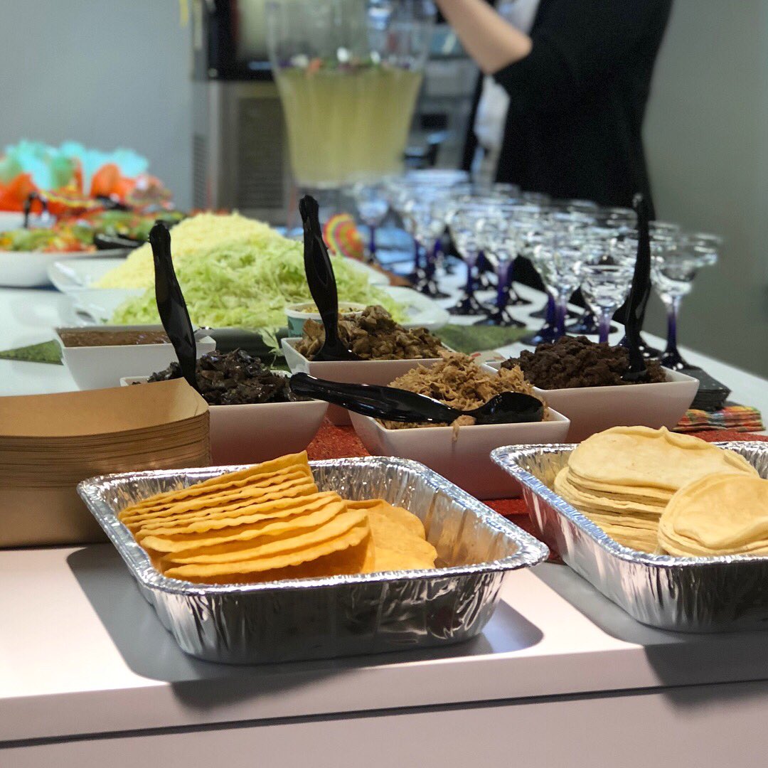 ORBoston's tweet photo. We teamed up with AIS, CF Stinson and Interface to host an early Cinco De Mayo lunch fiesta in our Portland office. The taco bar was a hit! #OfficeResourcesPortland #ORI #AIS #CFStinson #Interface #CincoDeMayo #LetsFiesta https://t.co/pyCgV8OYWs