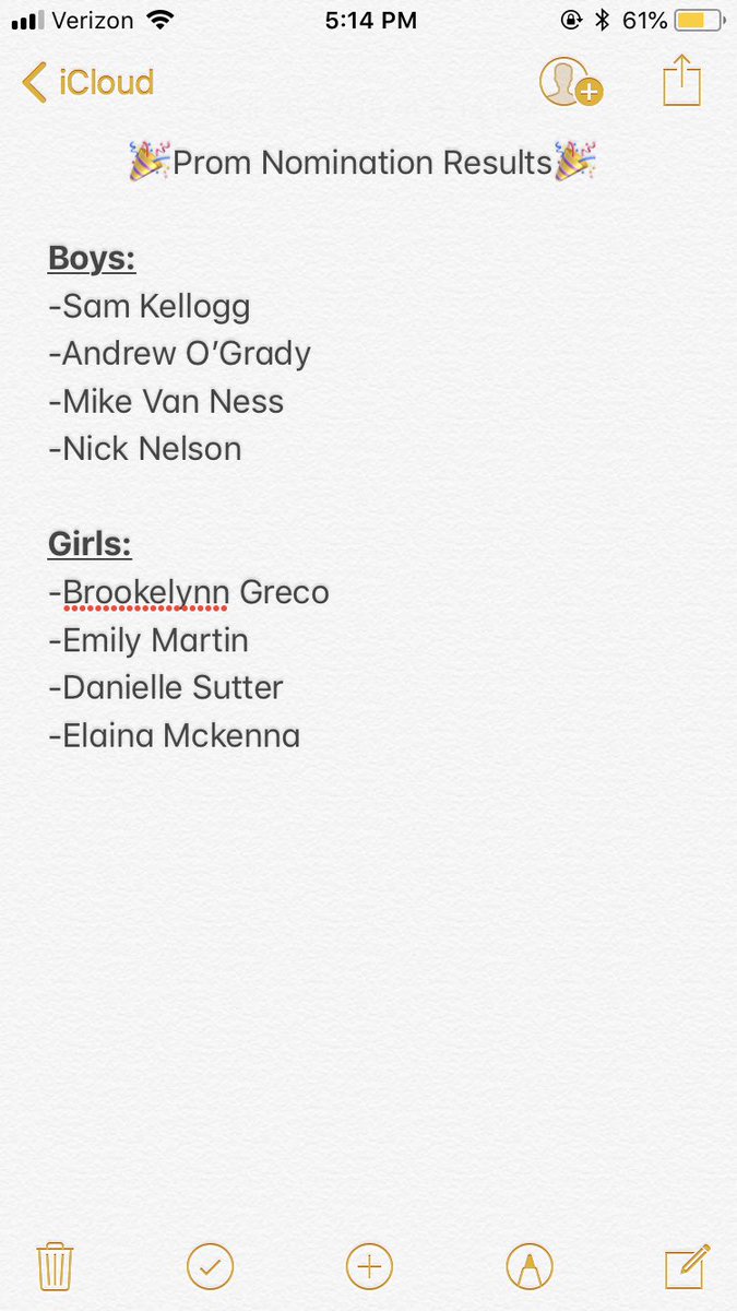 Rhsscouncil2017's tweet photo. Prom Court Results🎊🎉 King and Queen voting will be held at prom! https://t.co/yt6IZIKItu