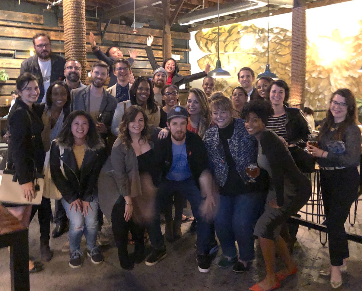evboyle's tweet photo. LA's civic tech community 🙌🏽! Here's some of the crew from our April happy hour at @boomtownbrewery. Our next one will be 5:30-8 on May 17 w/ @HackForLA &amp; @LATechOrg, location TBA. Join us and celebrate the release of @aschrock's new book, "Civic Tech"! https://t.co/RMUIMYllrL https://t.co/rZwvbKP46Y