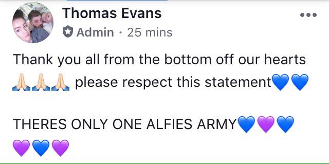 Alfiesarmy16's tweet photo. 💜💙💜💙💜There is only one Alfie's Army 💜💙💜💙💜 https://t.co/AbP8XmZ1ER