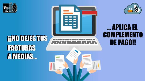 Evolucion_it's tweet photo. ¿Ya tienes el complemento de pago?
A partir de septiembre de 2018 deberá implementarse de manera  obligatoria el uso de la factura de recepción de pagos. Con #VendeMas y #VendeMasWeb puedes hacerlo fácil y rápido.
¡No dejes tus facturas a medias, aplica el complemento de pago! https://t.co/cf8MkhwYY9
