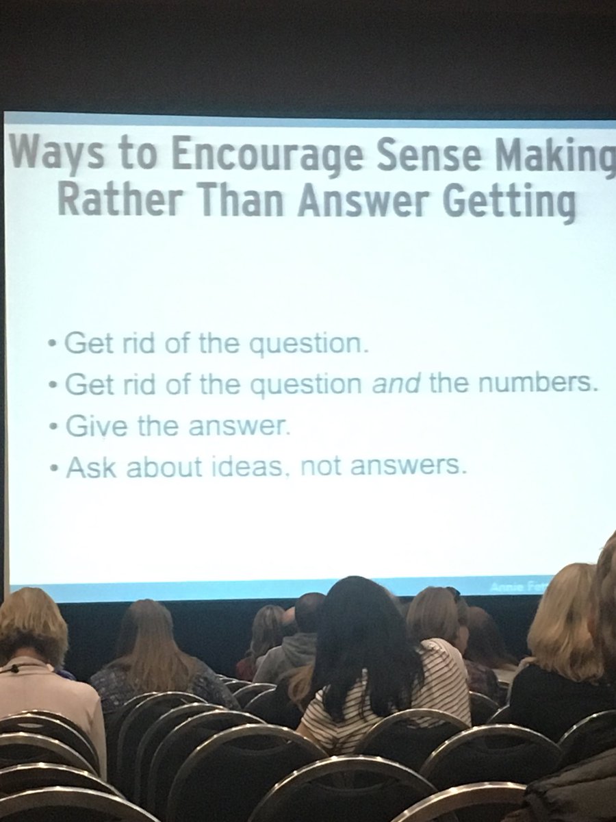 “You are not done with a problem when you find the answer. You are done when you have completely pulled the problem apart.” <a href="/MFAnnie/">Annie Fetter</a>