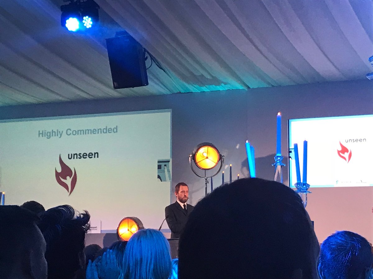 Proud to be <a href="/BristolLifeAwds/">Bristol Life Awards</a> with @UnseenOrg congratulations for all the work you do preventing modern slavery