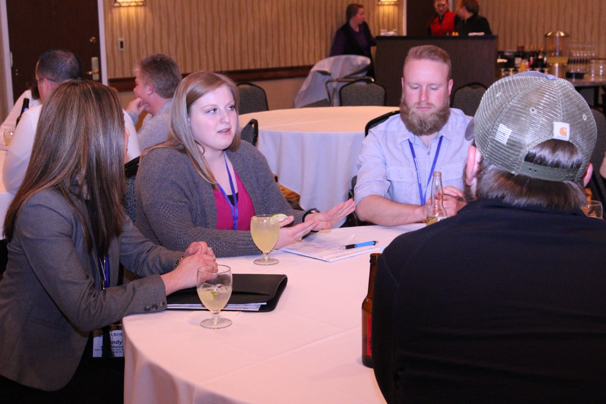 iowabankers's tweet photo. Sharing insights over margaritas at #IBAMarketing Conference! Thanks to @SHAZAMNetwork, @HarlandClarke, @ConvergintMdwst and @VGMForbin for sponsoring the event &amp; to exhibitors: @YourBMC, @Curtis1000, @StrategyCorps, @IowaFinance, @SHAZAMNetwork, @StraubMarketing, and @VGMForbin. https://t.co/VWTd6AIahS