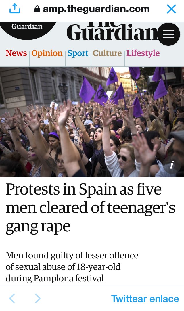 EsppeonzAguirre's tweet image. La imagen internacional de España por el Caso Manada #YoSiTeCreo