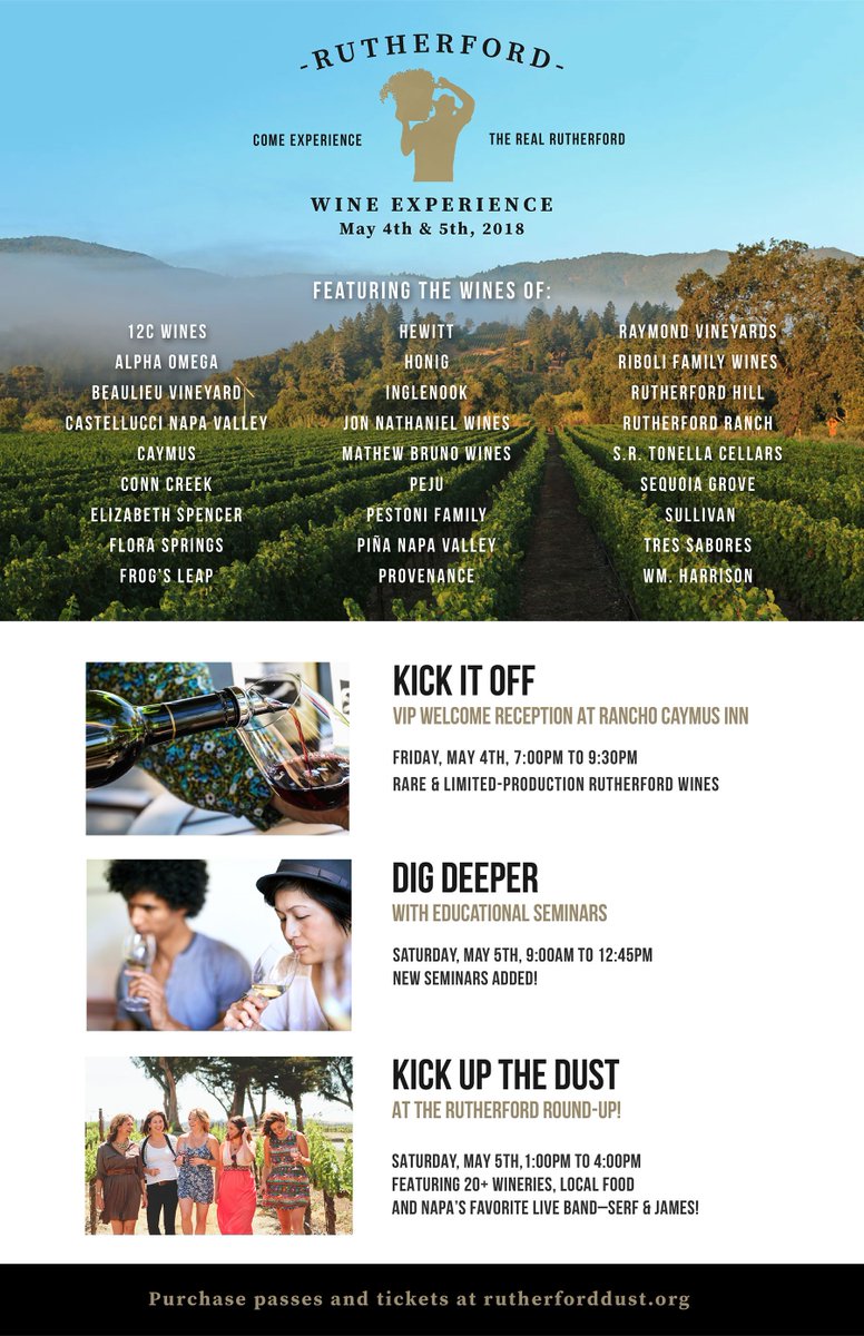 WeAreRutherford's tweet photo. Just over a week left to purchase your tickets  for #RWE2018 ~ Join us for the Fri. night Welcome Reception, the Sat. morning seminars, the Sat. afternoon Rutherford Round-up, or all three! #RutherfordDust #MeetOurMembers #WeAreRutherford https://t.co/39ymgvfcxP https://t.co/L0GLUstrH9