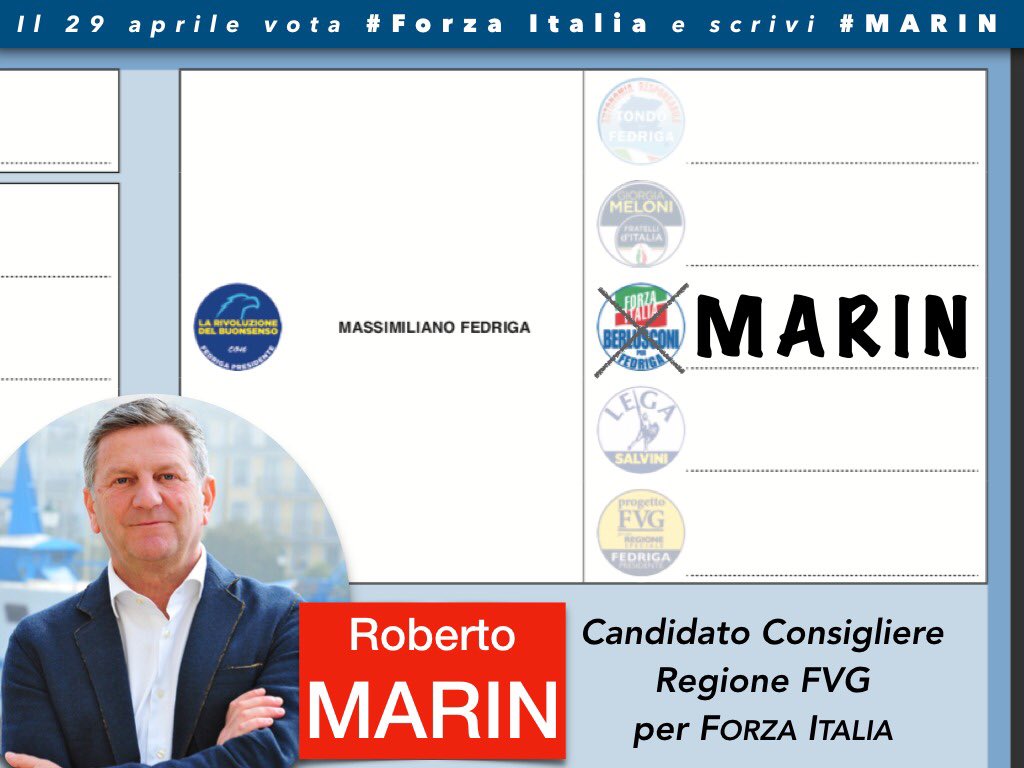 RmRobimarin's tweet photo. Domani , venerdì 27 Aprile alle ore 19:00 ci troviamo all'Enoteca da Pino in via Galileo Galilei a Grado per la chiusura della campagna elettorale . Un brindisi per stare un po' assieme e potervi ringraziare uno ad uno . https://t.co/GxAh3IIokP