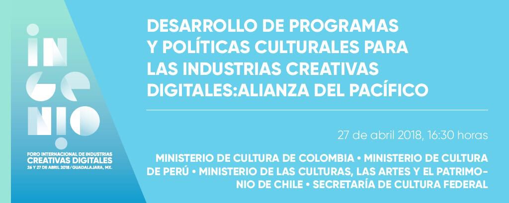 CulturaJalisco's tweet photo. Te invitamos a conocer el programa del Foro Internacional de Industrias Creativas Digitales #INGENIOmx y acompañarnos en las actividades. La entrada es libre.
Conoce los detalles: https://t.co/9PuvLH7mZO
@cultura_mx @CCDJALISCO https://t.co/WCGrcMujln