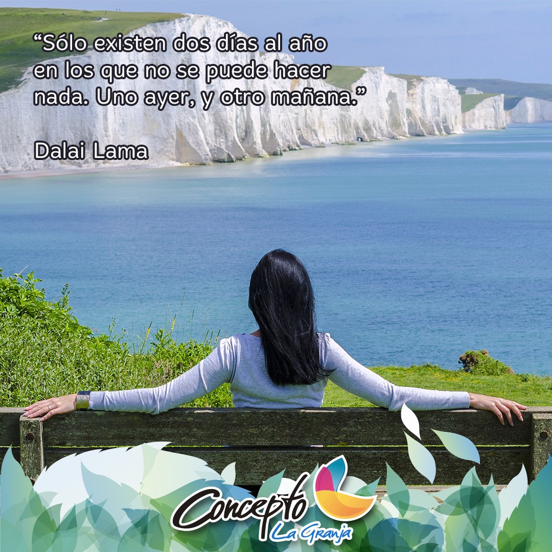 conceptolg's tweet photo. “Sólo existen dos días al año en los q no se puede hacer nada. Uno ayer, y otro mañana.”  #Concepto #LaGranja #Naguanagua #Carabobo #26Abr https://t.co/3MIa3UsnkP