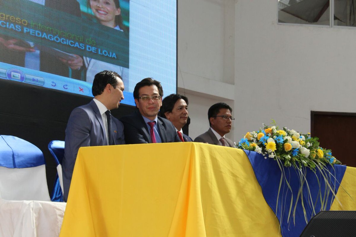 GoberLoja's tweet photo. EVENTO | @eleduja, Gobernador de la provincia, participa en la inauguración del Primer Congreso Internacional de Ciencias Pedagógicas, con la presencia del Ministro de @Educacion_Ec, @fanderfalconi. https://t.co/bNr4joKNof