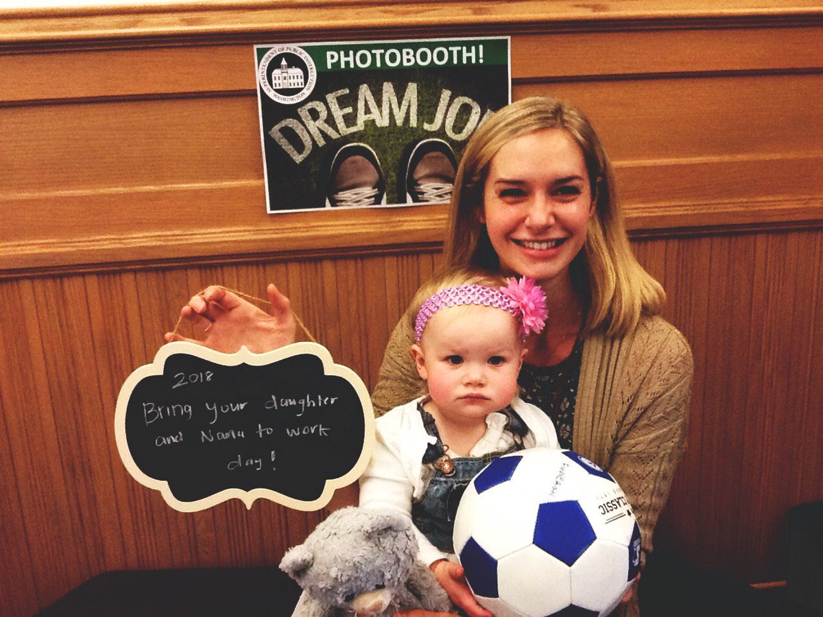 waOSPI's tweet photo. We had a little photo booth in honor of today's #TakeYourChildToWorkDay and asked kids about their dream jobs! #WAedu #TeamOSPI https://t.co/8vcpF1XYXE
