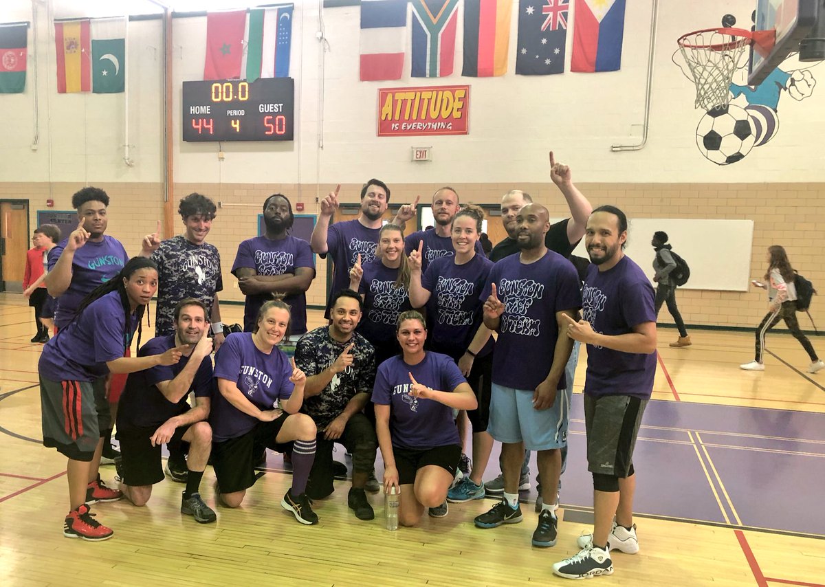 loved cheering for both teams! students gave staff a run for their money this year! thankfully they held on— still undefeated! woot! #GunstonPride #APSisAwesome