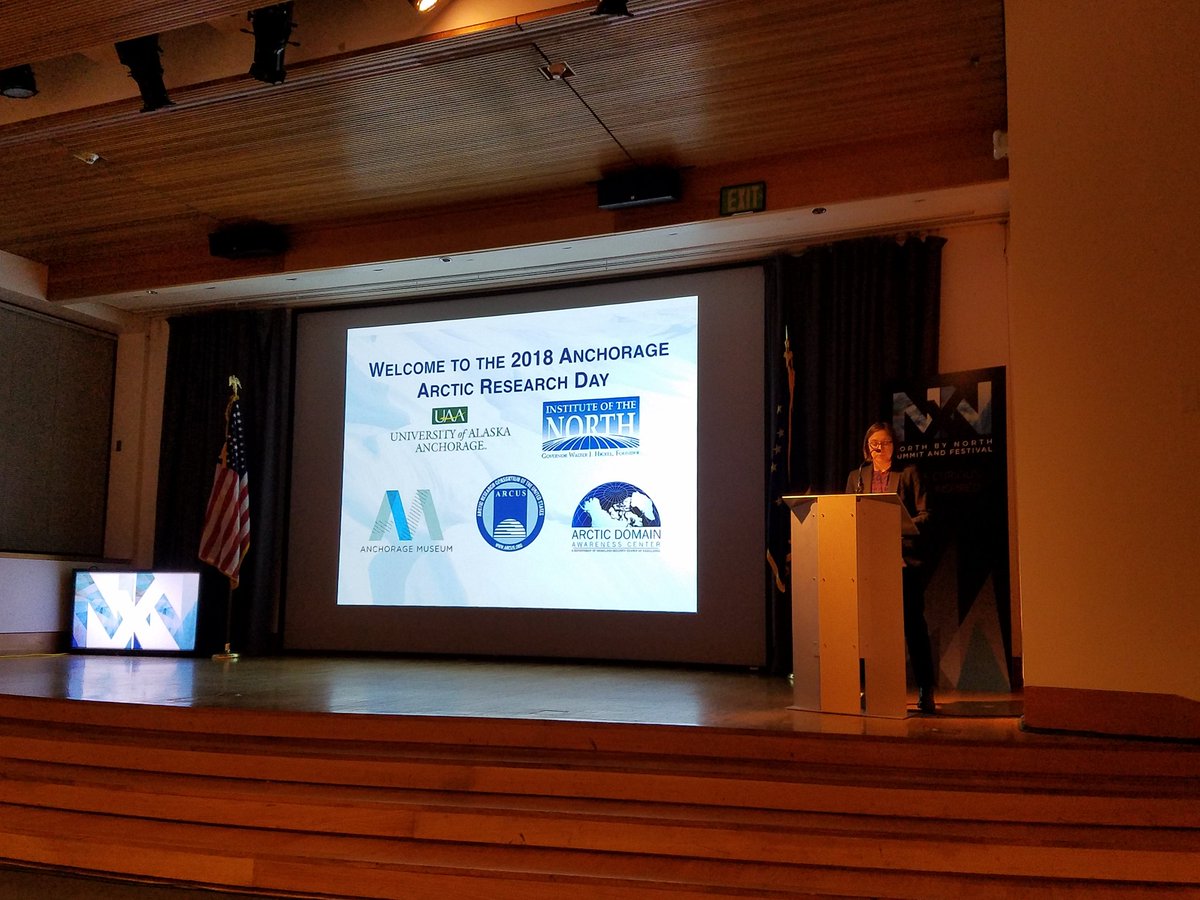 ionorth's tweet photo. Nikoosh Carlo updating the group about Climate Action at Anchorage Arctic Research Day @NxNFestival https://t.co/EE8Enb4hkx