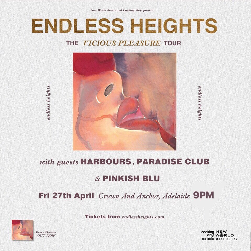endlessheights's tweet photo. Tour kicks off tonight in Adelaide! 
@HarboursAUS @paradiseclubaus 
Tix: https://t.co/vm876HaZCK https://t.co/Eilk88xkrZ