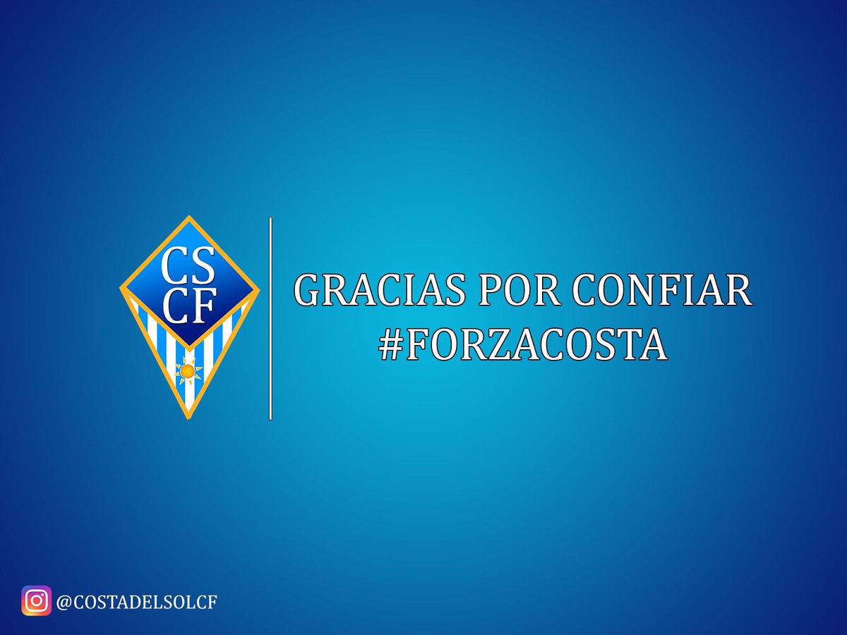 costadelsolcf's tweet photo. Forza Costa hoy, mañana y siempre. Porque juntos somos más fuertes. ¿Tenéis ganas de ver más de este proyecto? No dudes en apoyarnos con vuestro hashtag #ForzaCosta y ayúdanos a crecer. https://t.co/LCh5ghHQ7n
