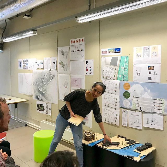 TweetEco's tweet photo. .@riddhibora presents design for @Circomedia #circus performance school in #bristol. @uwearch #circuseverywhere #liveworkmake #architecture https://t.co/YLvnCFuHbq https://t.co/dgzQv5981f