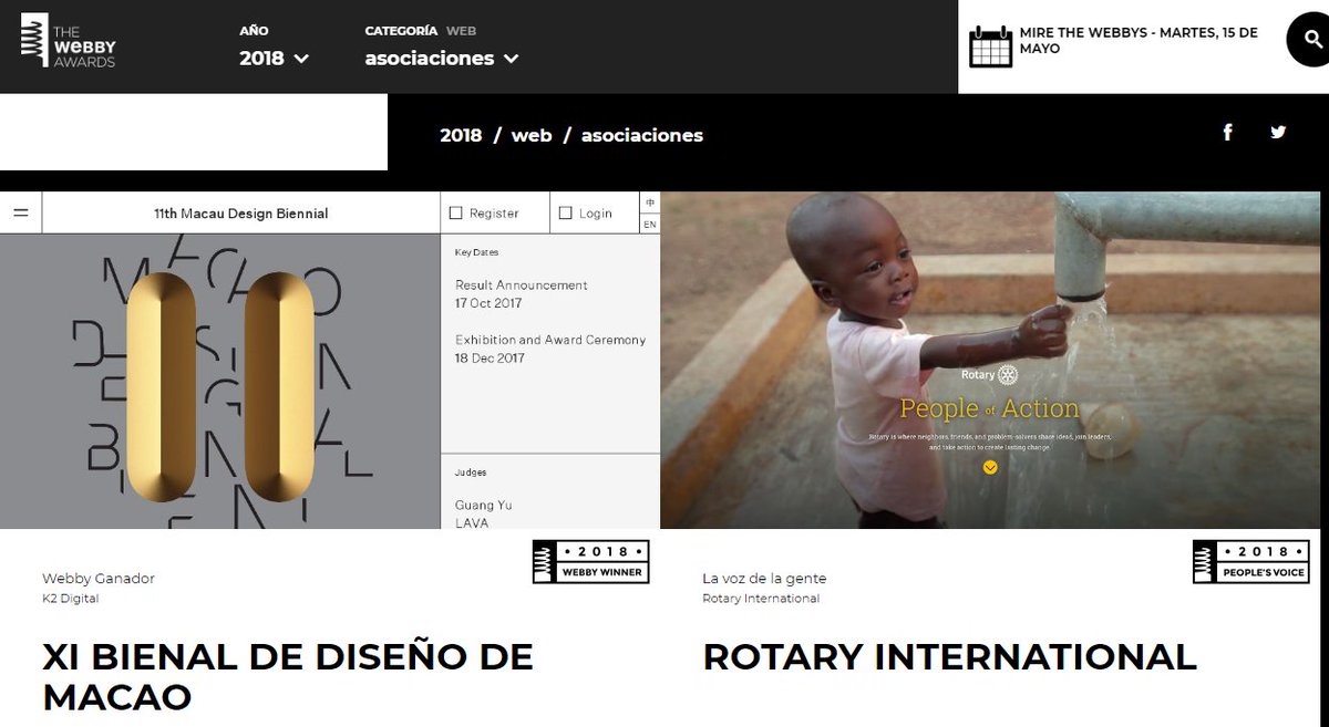 Rotary4465's tweet photo. https://t.co/0IPANqpMEi gana el premio Webby People's Voice Award 🎉🎉👏👏👏
Con la mayoría de los votos de los usuarios de Internet, https://t.co/0IPANqpMEi ganó el prestigioso Premio Webby People's Voice al mejor sitio web de la asociación. https://t.co/wA1ksVfpau https://t.co/m2Mp4EaHj1